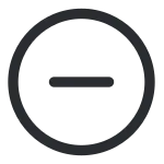 Minus Cirlce SVG Icon